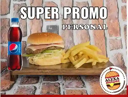 Combo Super Promo Hamburguesa Personal