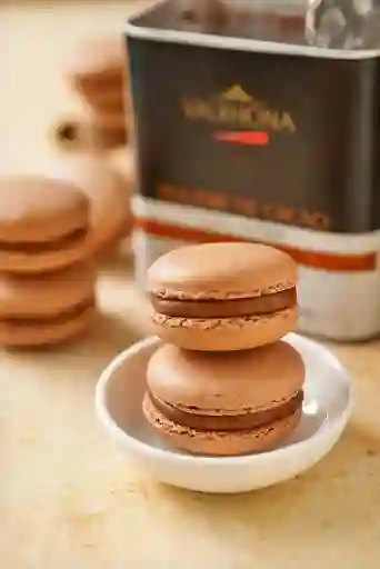 Macarons de Chocolate y Toffee Caja X6