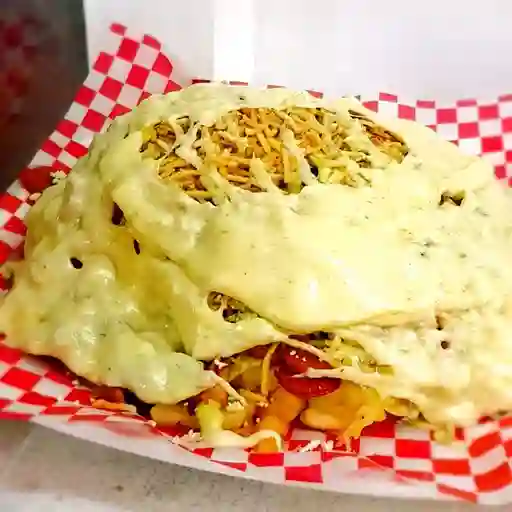 Salchipapa Solo Queso