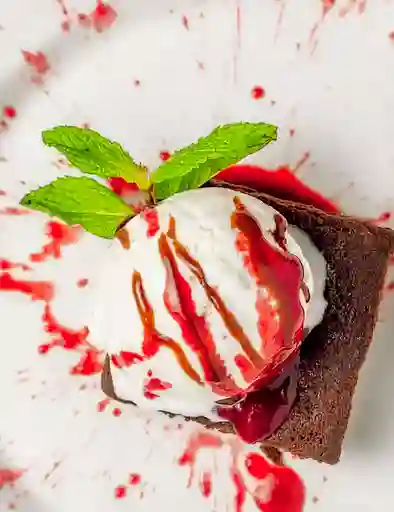 Brownie Artesanal con Helado