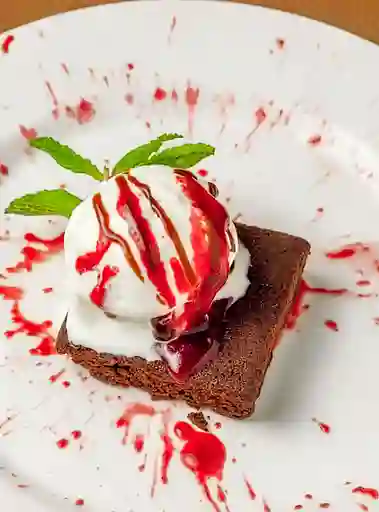 Brownie con Helado