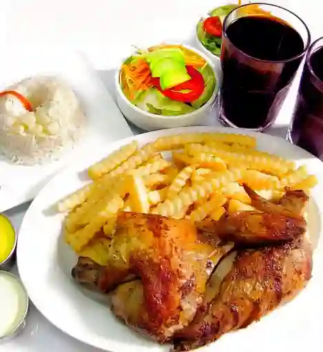 Bandeja con Pollo Asado