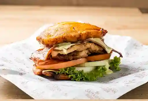 Hamburguesa Patacón Pollo