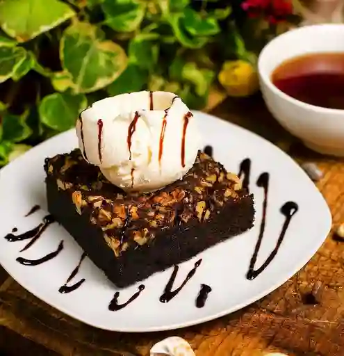 Brownie con Helado