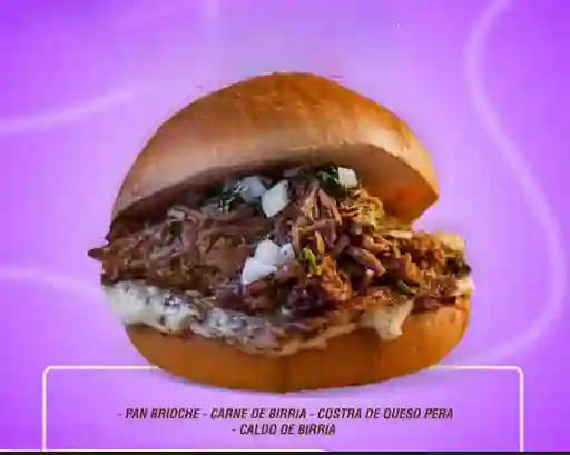 Hamburguesa de Birria