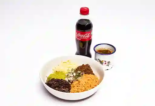 COMBO BIRRIA BOWL + CONSOME + BEBIDA