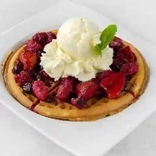 1 Waffle de Frutos Rojos