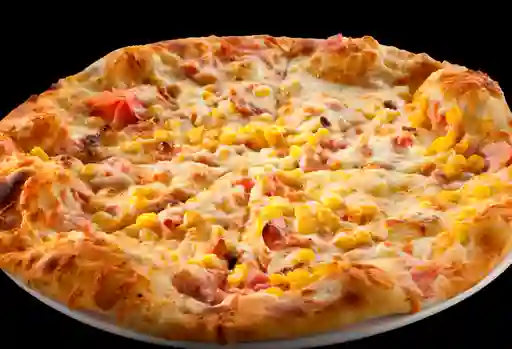 Pizza Mediana de Jamón y Maíz