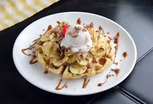 Waffle Chocolate y Banano