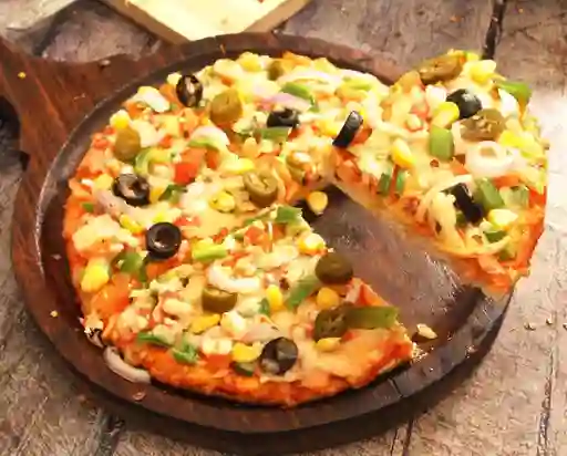 Pizza de Maíz con Tocineta Personal