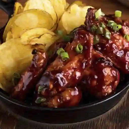 Alitas de Pollo en Salsa BBQ