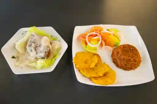 Bandeja Posta de Sierra en Zumo de Coco