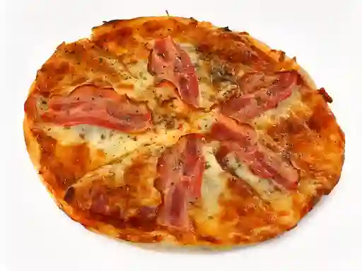 Pizza de Tocineta y Maíz Personal