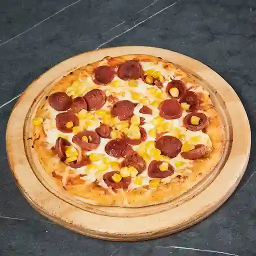 Pizza de Chorizo y Maíz