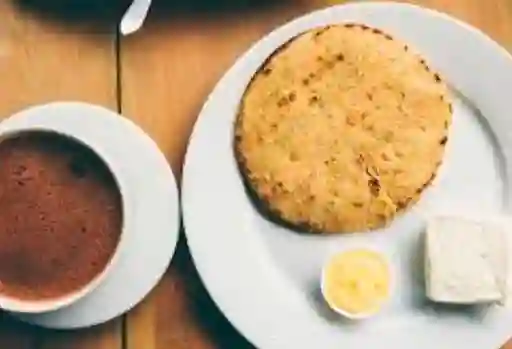 Arepa con Quesito y Chocolate