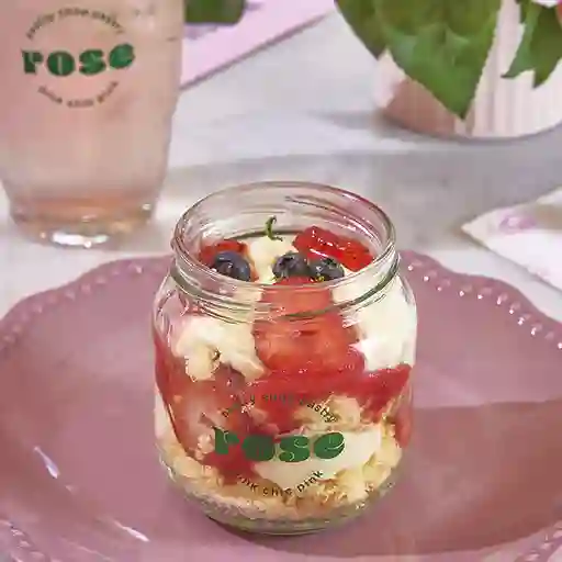 Jar Cheesecake de Frutos Rojos