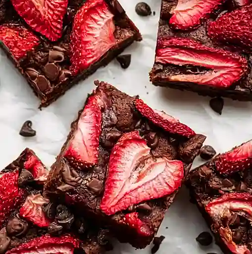 Brownie con Fresas