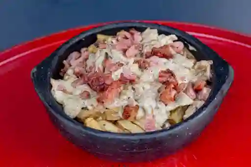 Papas Pollo Carbonara