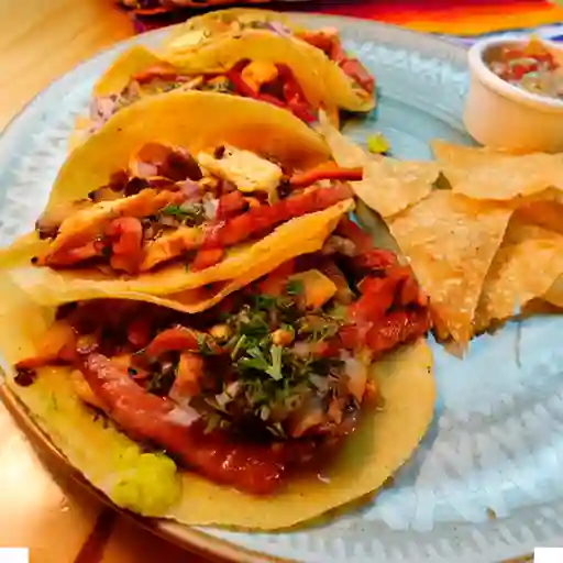 4 Tacos Pollo Mix