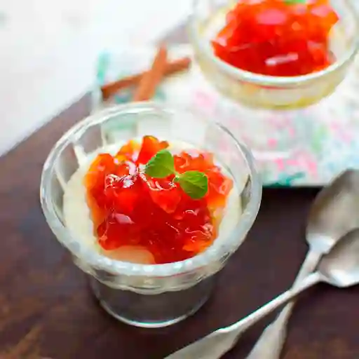 Postre de Queso con Dulce de Papayuela