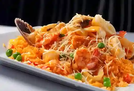 Arroz con Mariscos al Estilo Peruano