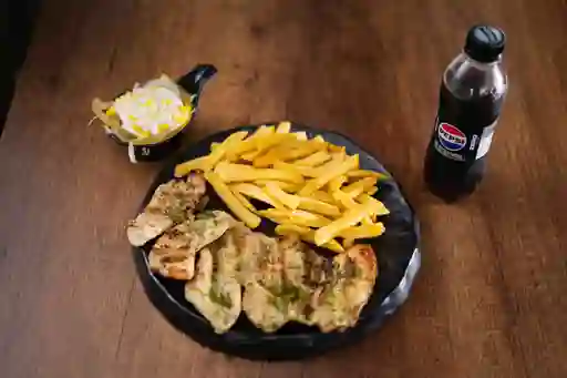 Pechuga Pollo a la Parrilla 200 gr + Bebida