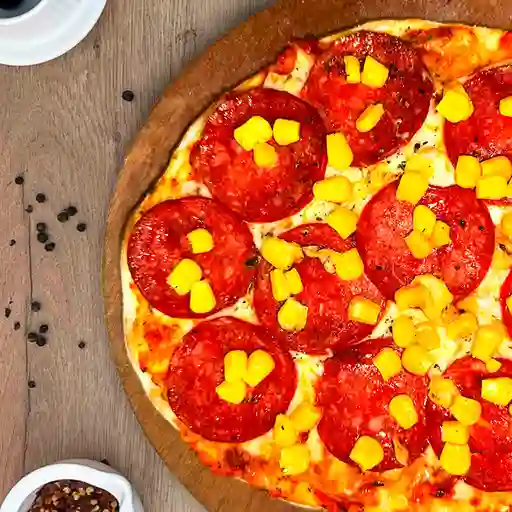 Pizza de Maíz y Pepperoni