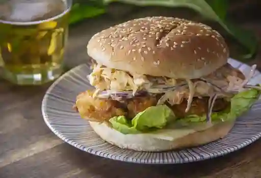 Hamburguesa Pollo Apanado