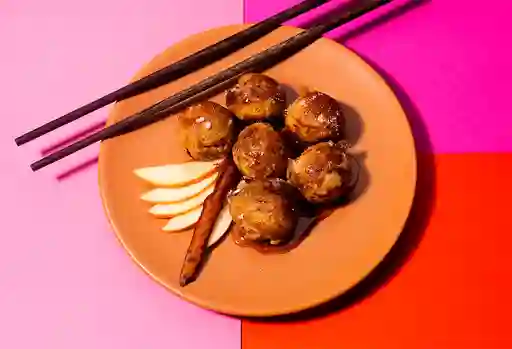 Takoyaki Manzana Caramelizada