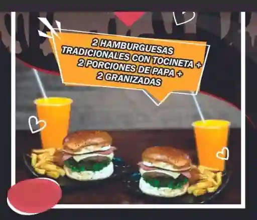 Combo 1 - Hamburguesa Tradicional