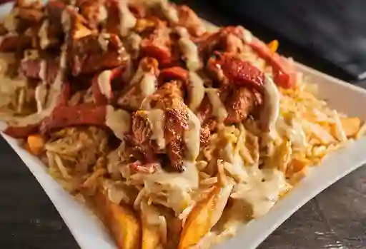 Salchipapa Carne-pollo