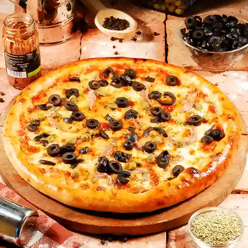 Pizza Grande de Pollo Tocineta con Miel