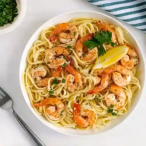 Pasta con Camarones