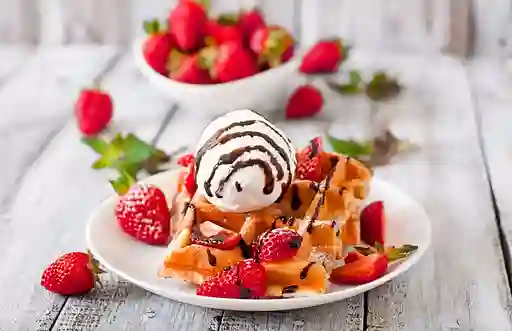 Waffle Bosque de Frutas