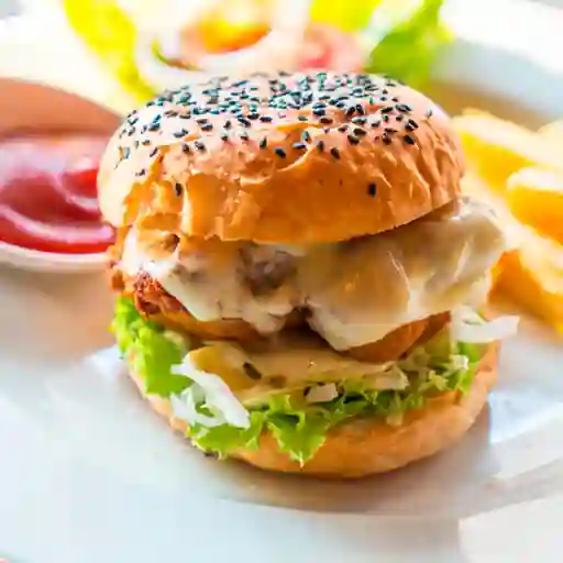 Burger de Pollo y Champiñón