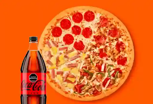 Pizza 4n1 Deluxe + Coca-Cola 1.5