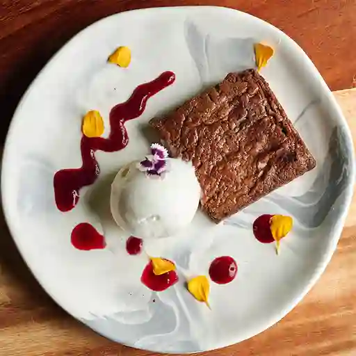 Brownie con Helado