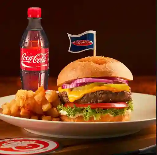 Classic Burger con Papas + Cocacola