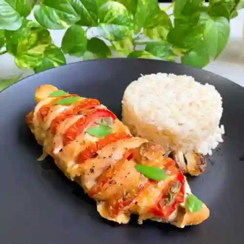 Capresa Di Pollo con Riso