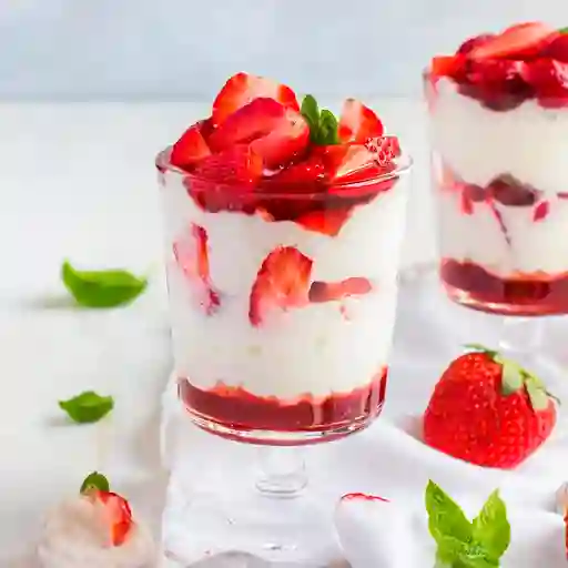 Fresas con Crema Mediana