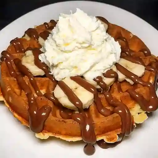 Waffle de Nutella y Banano