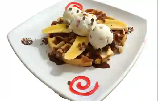 Waffle Arequipe Banano