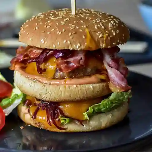 Hamburguesa Mixta Doble Queso