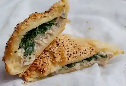 Pastel de Pollo con Espinaca Champiñones