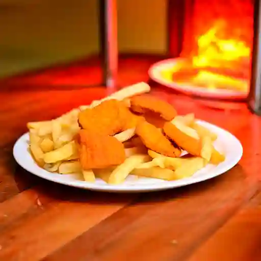 Papas con Nuggets