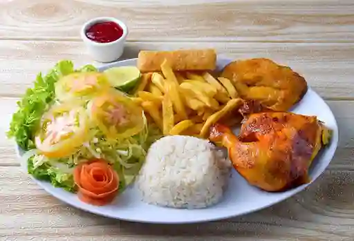 Bandeja con Pollo Asado