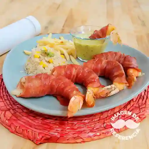 Langostino con Tocineta