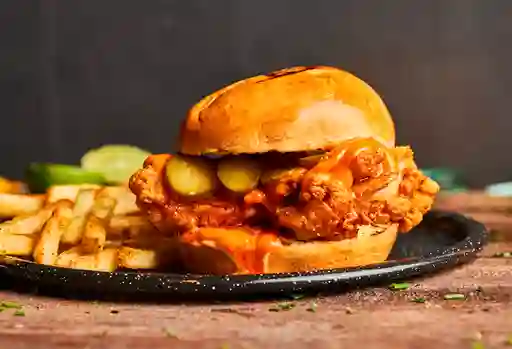 Hamburguesa Sabinos de Pollo Apanado