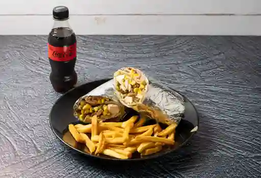 Burrito de Pollo + Coca-Cola Zero