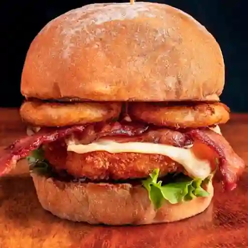 Hamburguesa Apanada Especial con Papa